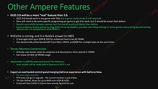 nVidia Ampere Features (by MLID)